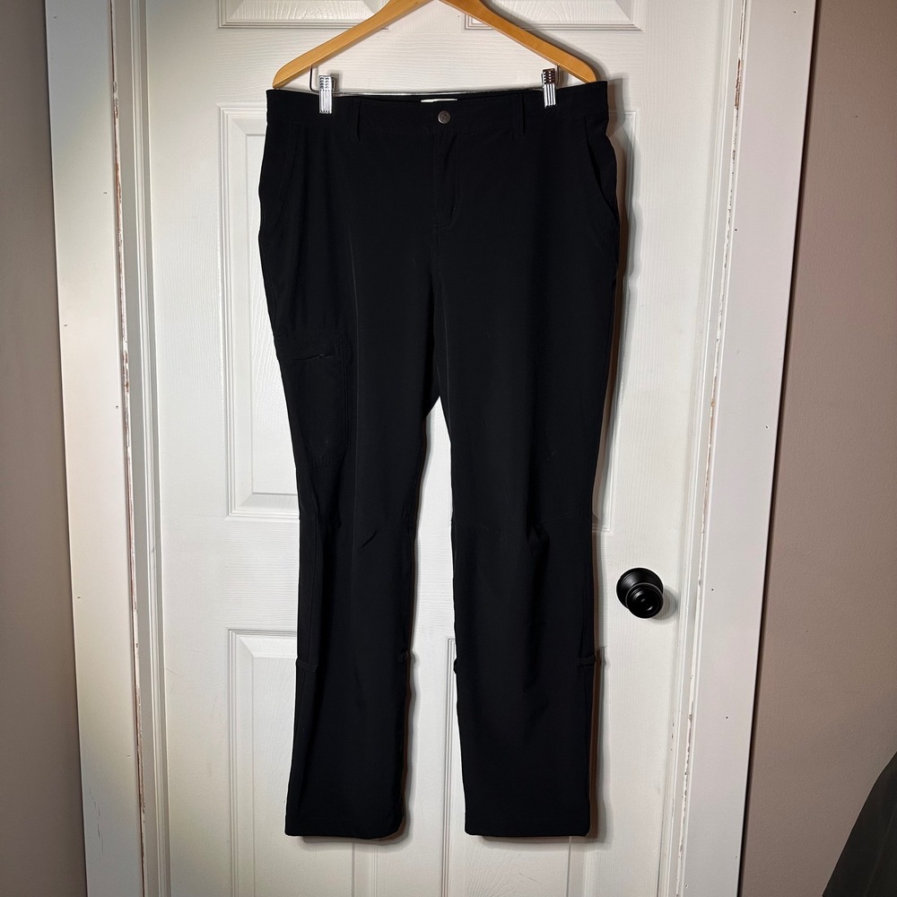 REI Co-op Savanna Trails Pants Womens 14 Blk Hiking Outdoor Stretch Regular Fit